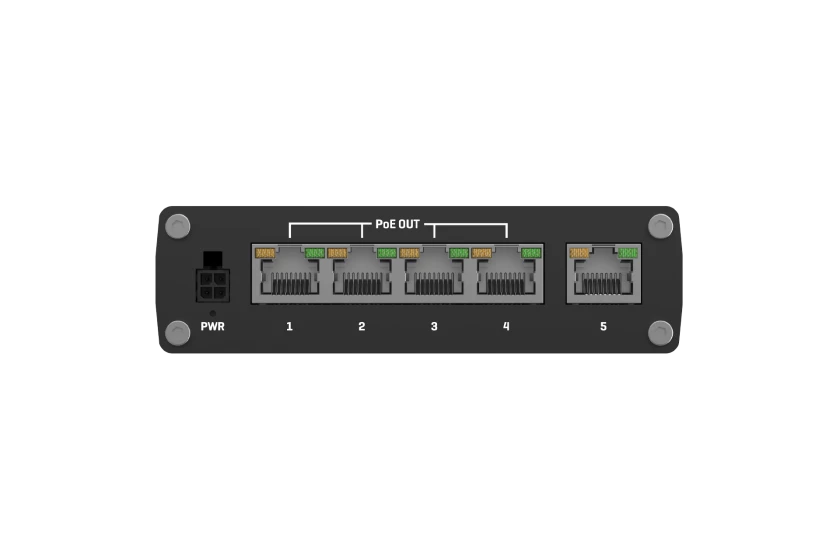 Teltonika | TSW100 Unmannaged PoE+ switch 5xGb ports