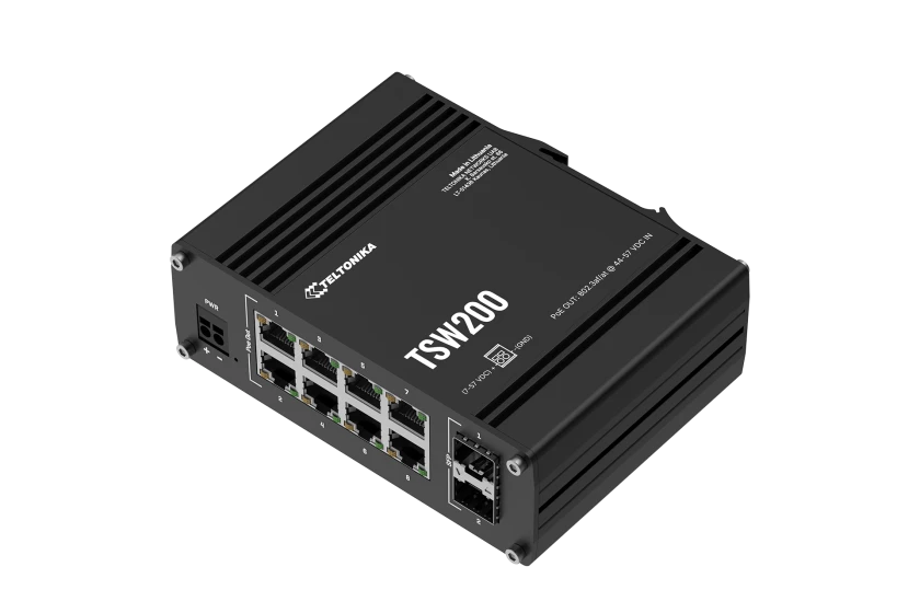 Teltonika | Industrial unmanaged 8 x PoE + switch,
