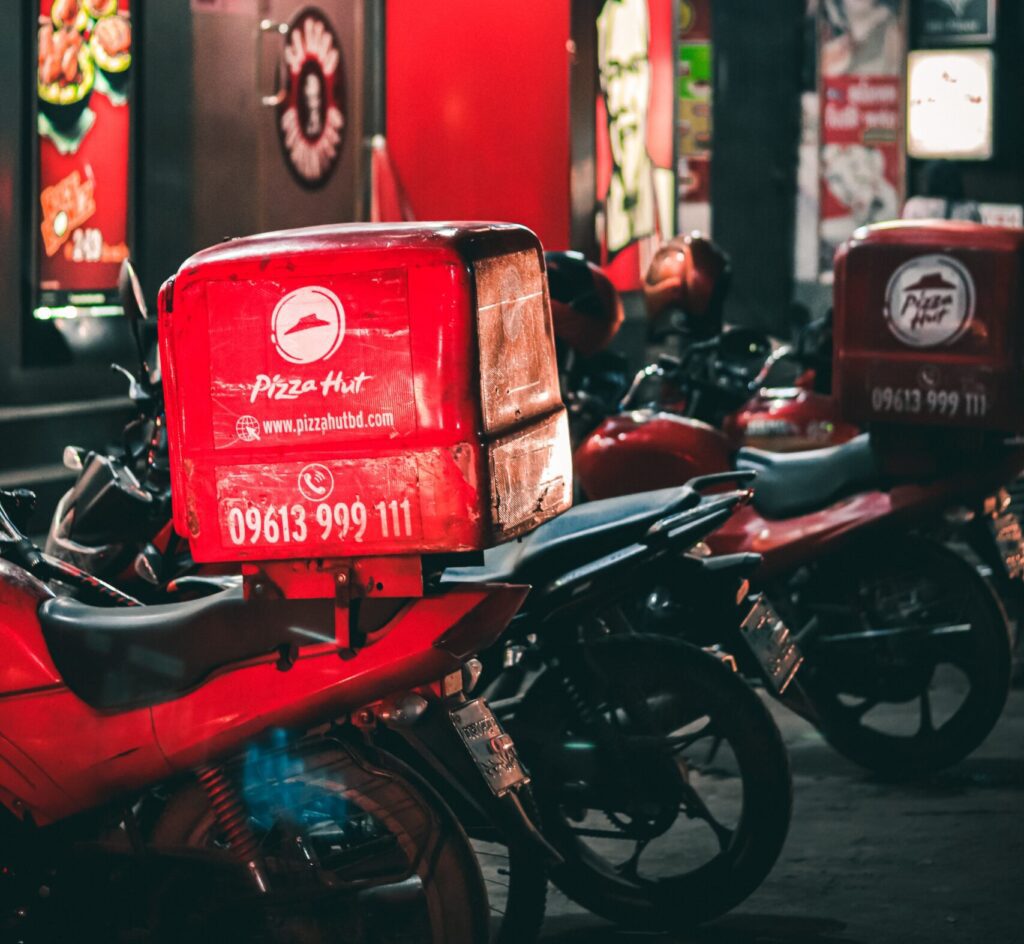 Grubhub motorcycle on sale