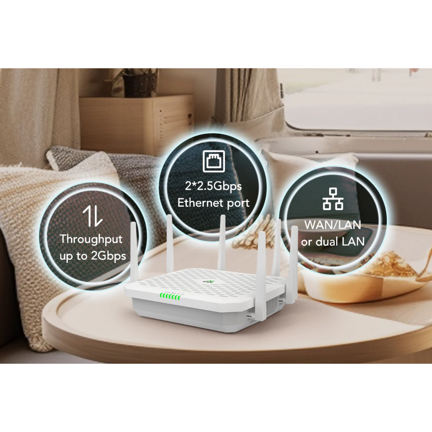 FWA02 5G High-Speed Cloud-Managed Router with Wifi 6, Global – Novotech