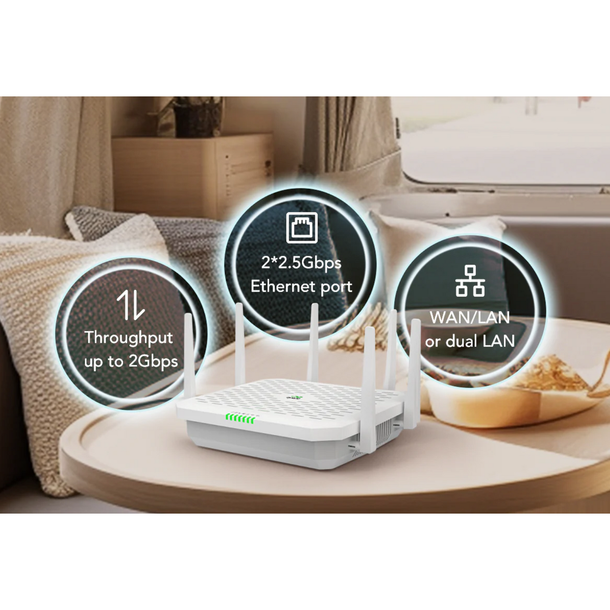 FWA02 5G High-Speed Cloud-Managed Router with Wifi 6, Global