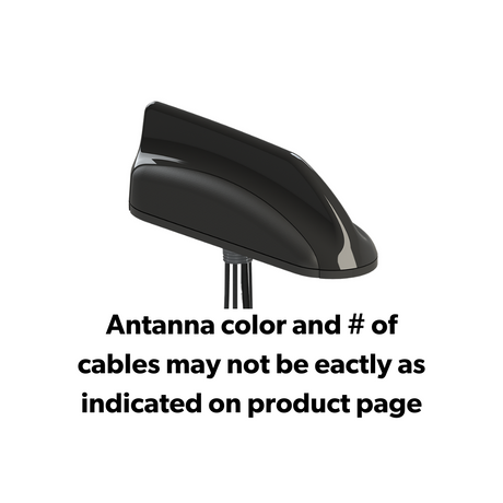 Global MaxFin low profile, 2xLTE & GNSS, 3xTNC P Part Number: MXFG302-3A3A2A-BLK-180 Distributed by Novotech