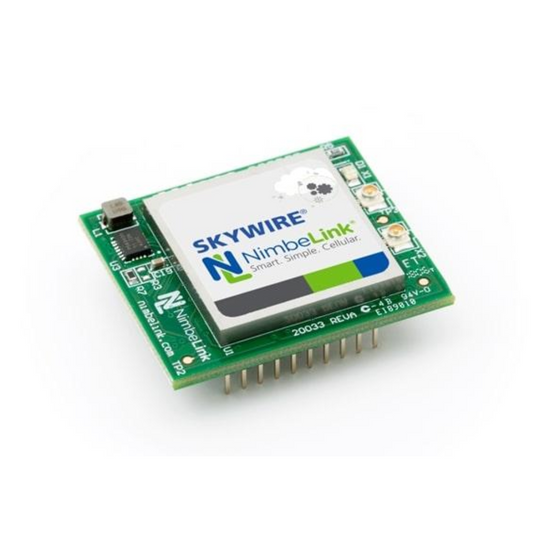 Skywire Cellular Modem, LTE CAT M1/NBIoT, 2G Global GPS/GNSS Part Number: NL-SW-LTE-QBG96-B Distributed by Novotech