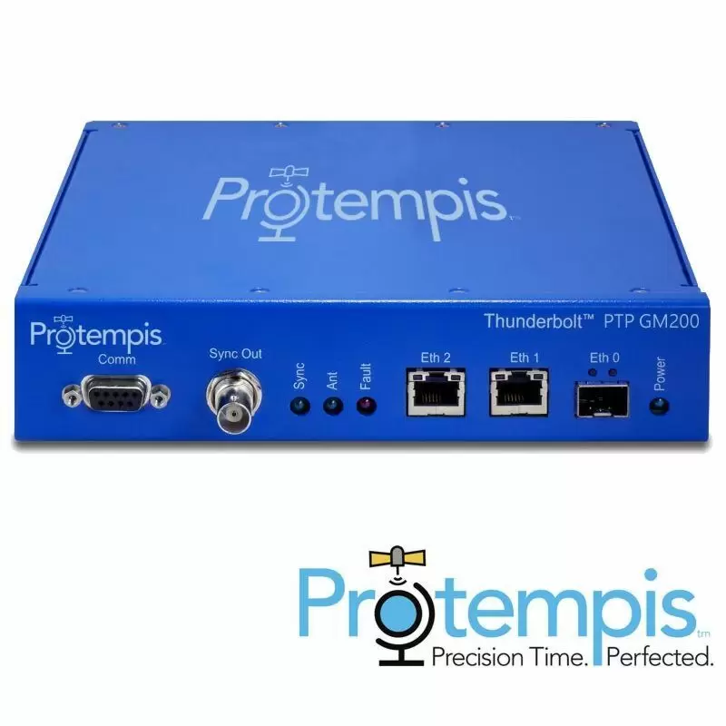 Protempis Thunderbolt (Formerly Trimble Thunderbolt) GM200 Grandmaster Clock (PTP & NTP) Part Number: 111224-10 Distributed by Novotech