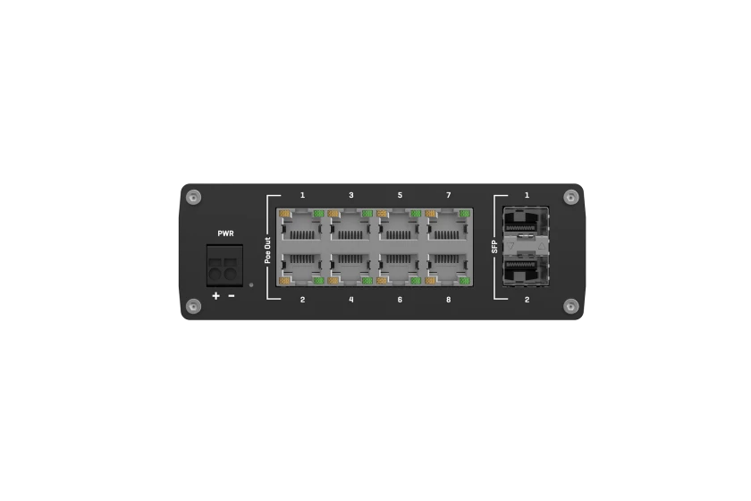 Teltonika | Industrial unmanaged 8 x PoE + switch,
