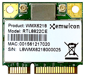 WMX6218 mPCIe WiFi 5 +BT Dual Band Module WMX6218 WiFi/Bluetooth Modules 22.86